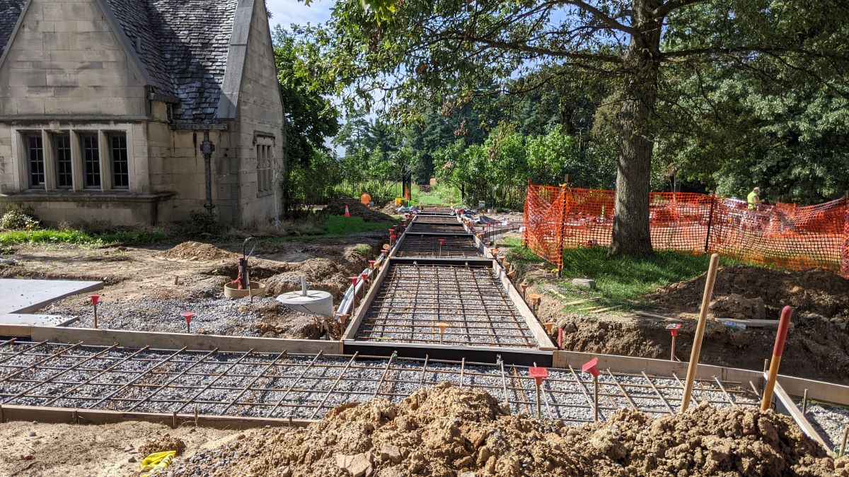 Sculpture Garden construction