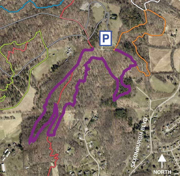 Hartwood Acres Park purple trail map