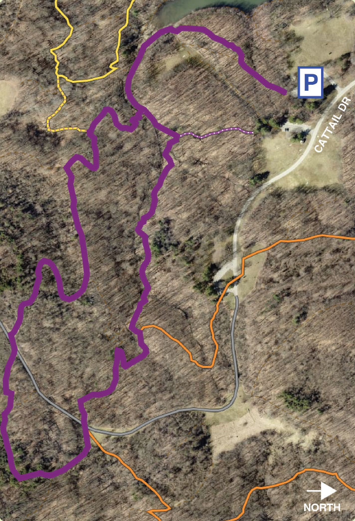 Deer Lakes Park Purple Trail Map