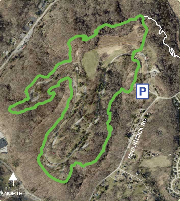 White Oak Park Green Trail map