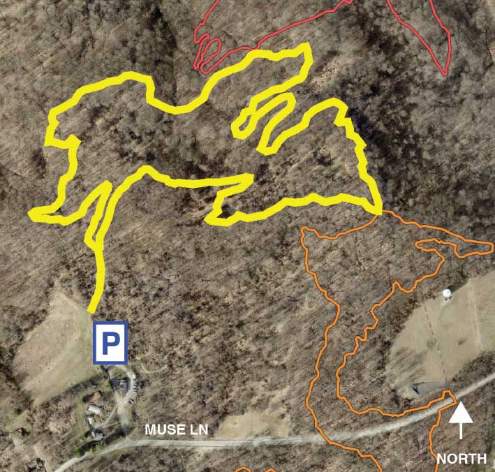 White Oak Park Yellow Trail map