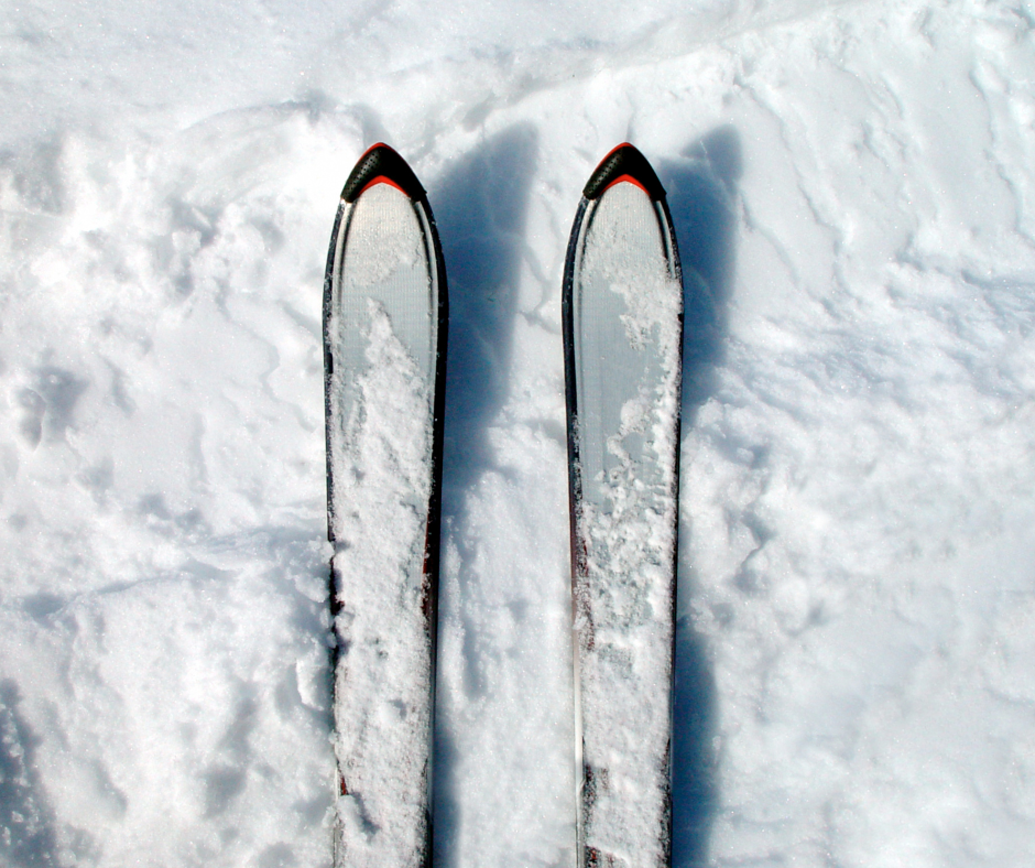 Skis in snow