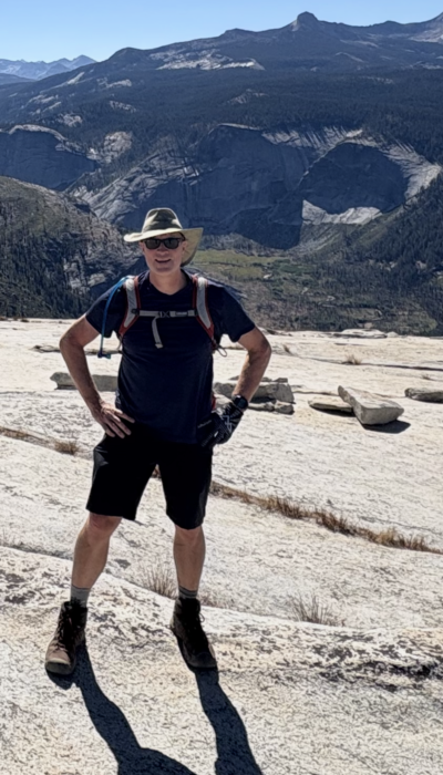 Mike at the summit of Half Dome. Photo Credit: Paul Kress